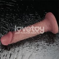 Lovetoy dildo vibrador de doble densidad 9", imagen 11
