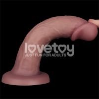 Lovetoy dildo vibrador de doble densidad 9", imagen 8