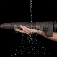 Lovetoy dildo flexible de doble capa XXL 16", marrón oscuro, imagen 11