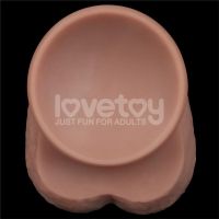 Lovetoy dildo flexible de doble capa XXL 14,5", color piel, imagen 9