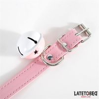 LateToBed collar ajustable con cascabel (rosa), imagen 3