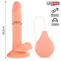 Liketrue Squirtz dildo realista eyaculador 8" - 20,3 cm, imagen 3