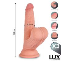 Lux Lars Triple Density dildo con testículos oscilantes