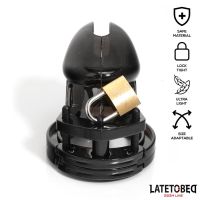 LateToBed jaula de castidad corta (negro), imagen 4