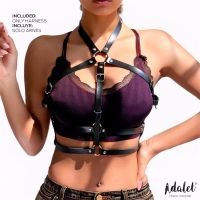 Adalet Lingerie Elva arnés de pecho de cuero vegano, talla única, imagen 2