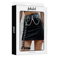 Adalet Lingerie Coral arnés de cadera con anillo de pierna y cadena, talla única, imagen 2