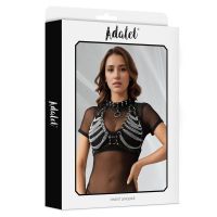 Adalet Lingerie Zaira sujetador de cuero vegano con cadena, talla única, imagen 3