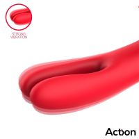Action Bilma vibrador con estimulador de clítoris de cepillado, imagen 5