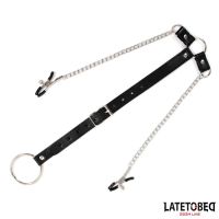 LateToBed pinzas para pezones con correa ajustable, imagen 2