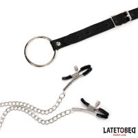 LateToBed pinzas para pezones con correa ajustable, imagen 3