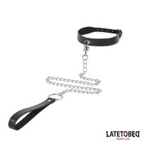 LateToBed collar con cascabel y correa, imagen 2