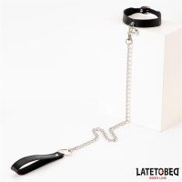 LateToBed collar con cascabel y correa