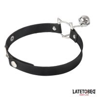 LateToBed choker con aro de orejas de gato y cascabel, imagen 3