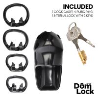 Domlock Guard jaula de castidad con cerradura interna talla S, imagen 3