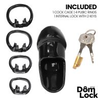 Domlock jaula de castidad con cerradura interna, imagen 5