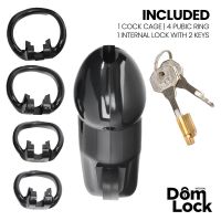Domlock Guard jaula de castidad con cerradura interna talla M, imagen 3