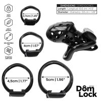Domlock Convict jaula de castidad con cerradura interna, imagen 5