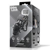 Domlock Convict jaula de castidad con cerradura interna, imagen 3