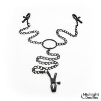 Midnight Desires pinzas para pezones y clítoris, imagen 4
