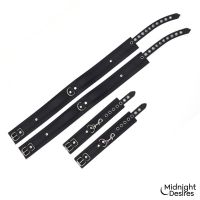 Midnight Desires set de restricción con esposas de manos y muslos, imagen 6