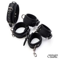 Midnight Desires set de restricción con collar y esposas, imagen 4