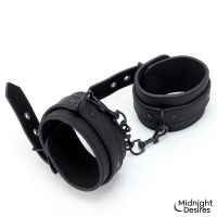 Midnight Desires set de restricción con collar, correa y esposas, imagen 4