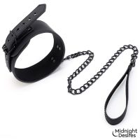 Midnight Desires set de restricción con collar, correa y esposas, imagen 5