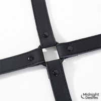 Midnight Desires hogtie con barra, esposas de manos y tobillos, imagen 6