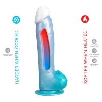 SilexD Angel dildo de silicona líquida azul 8", imagen 5