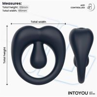 IntoYou Kenny anillo para el pene con estimulador de clítoris (azul noche), imagen 2