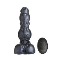 Creature Cocks Cyborg Cock dildo de metal con empuje y vibración