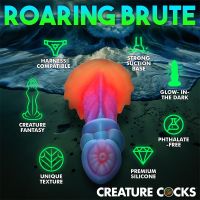 Creature Cocks Aqua-Cock dildo de silicona fluorescente, imagen 13