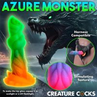 Creature Cocks Aqua-Cock dildo de silicona fluorescente, imagen 14
