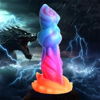 Creature Cocks Aqua-Cock dildo de silicona fluorescente, imagen 16
