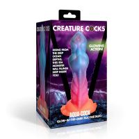 Creature Cocks Aqua-Cock dildo de silicona fluorescente, imagen 18