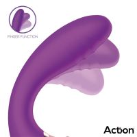 Action Two Lovers vibrador 3 en 1 de dedo y aire pulsado, imagen 3
