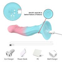 Urban Sky dildo bicolor vibrador, imagen 5