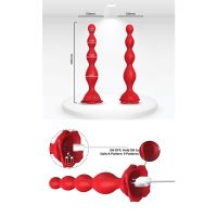 Urban Sky bolas anales vibradoras con base de rosa
