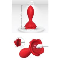 Urban Sky plug anal vibrador con base de rosa, imagen 11