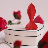 Urban Sky plug anal vibrador con base de rosa, imagen 6