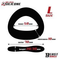 Beast Rings anillo para el pene de silicona maciza 50 mm talla L, imagen 3