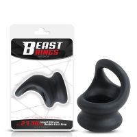Beast Rings anillo doble para el pene de silicona líquida 27/30 mm, imagen 2