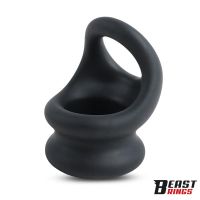 Beast Rings anillo doble para el pene de silicona líquida 27/30 mm, imagen 4