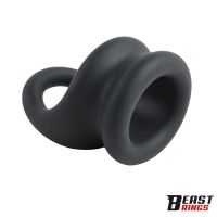 Beast Rings anillo doble para el pene de silicona líquida 27/30 mm, imagen 6