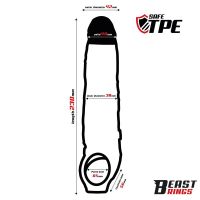 Beast Rings funda para el pene con relieves 23 cm, imagen 6