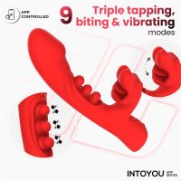 Vibrador IntoYou Trixy con Vibración, Mordida y Aplicación, imagen 3