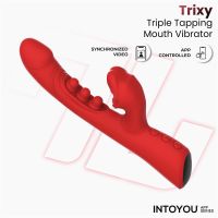 Vibrador IntoYou Trixy con Vibración, Mordida y Aplicación