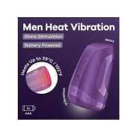 Satisfyer Men Heat vibrador con pilas (baya oscura), imagen 2