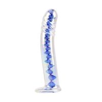 Chisa Anal Swirl dildo de cristal en espiral 6,7"