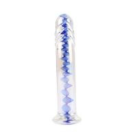 Chisa Anal Swirl dildo de cristal en espiral 6,7"